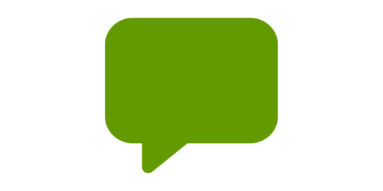 grünes Chatbox Icon