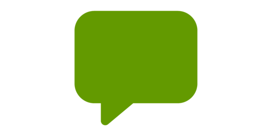 grünes Chatbox Icon